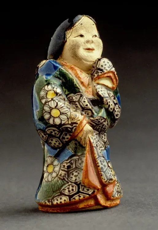 油絵　頭に花をのせたラマ Browse the Collection - LACMA